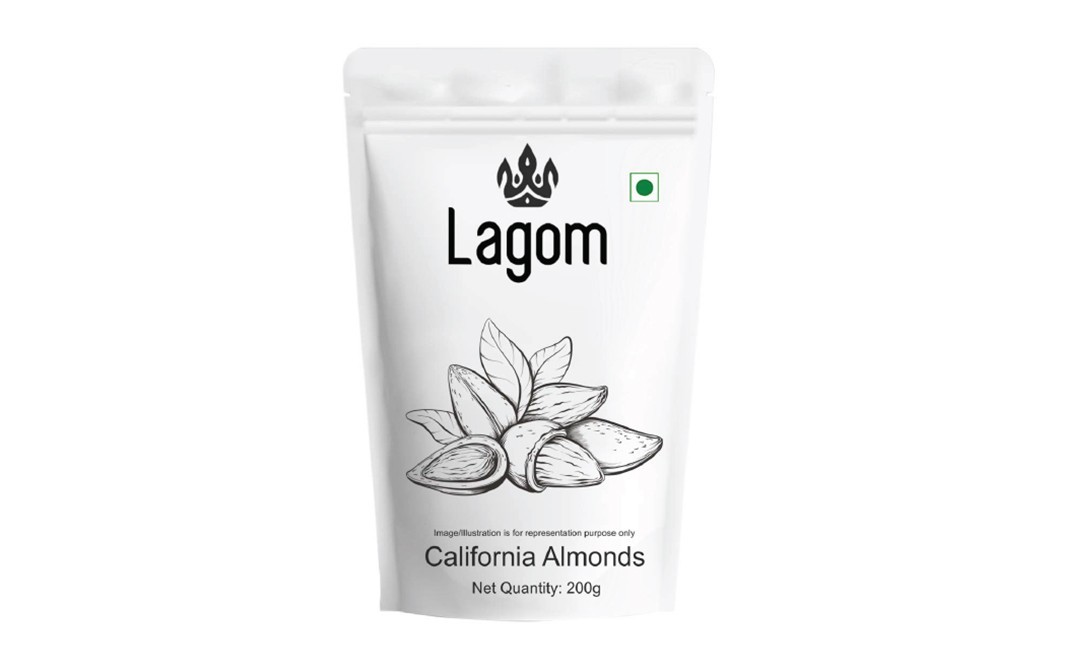 Lagom California Almonds    Pack  200 grams
